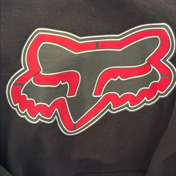 Fox Black and White Hoodie - Picture 2 of 5